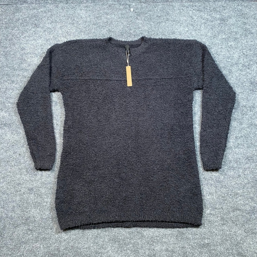 SKIMS Cozy Pullover Onyx Black Boucle Knit Sweater XXS/XS TP-PLO-4654
